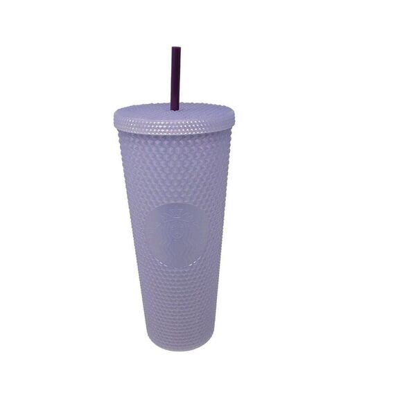 Starbucks 2021 Holiday Icy Lilac Bling Studded Cold Cup Tumbler 24oz Pastel - Picture 1 of 8